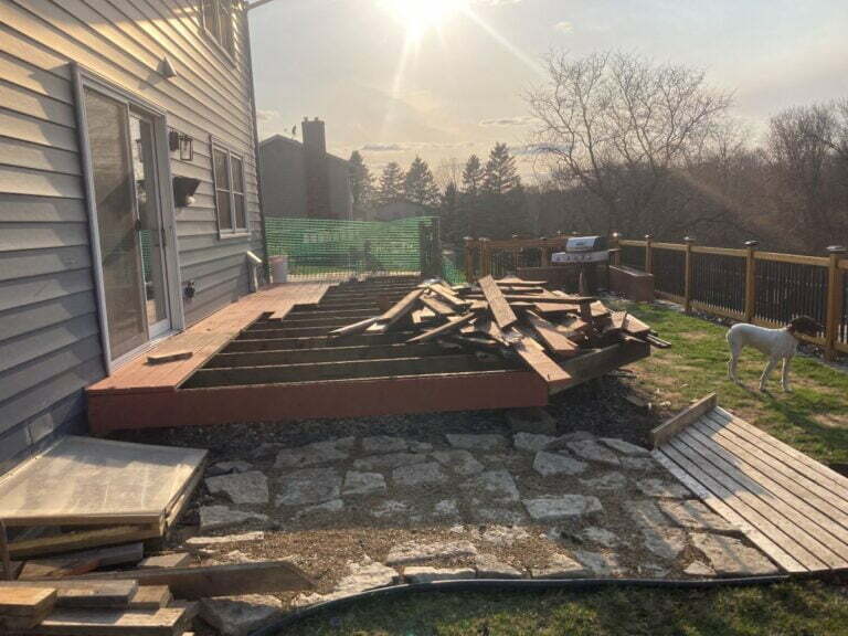 Major deck board removal