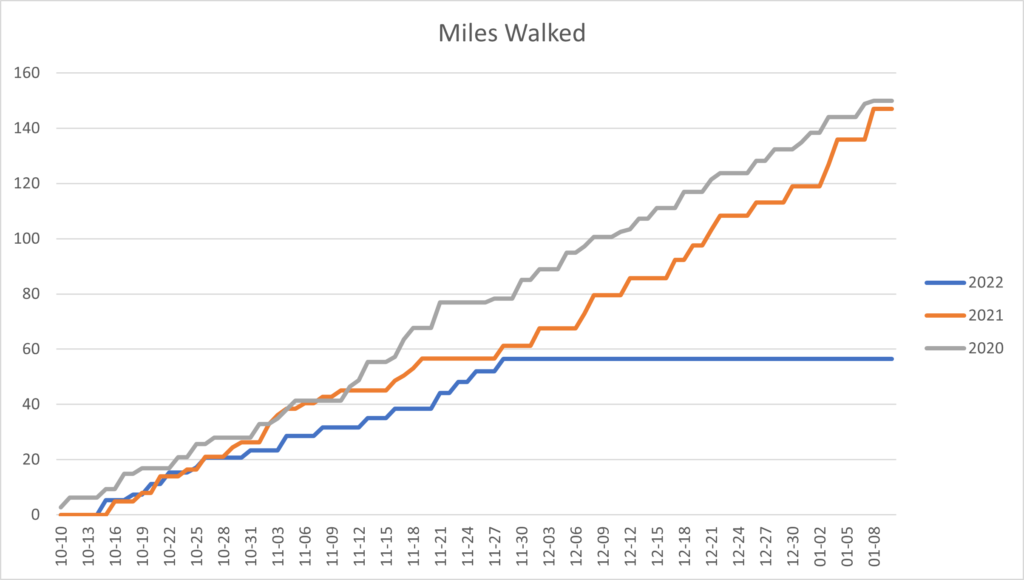 2022 Statistics Version 2 - Miles Walked