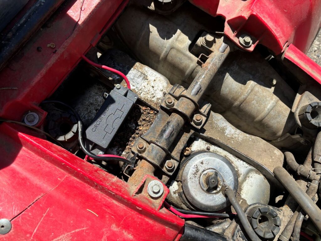 Mouse mess under seat