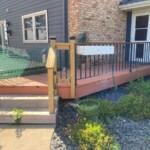 The west side of the deck before starting the demo. Before