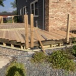Started putting on the deck boards. Ran out of good boards for today. Decking