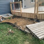 Flagstones removed