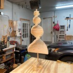 A prototype spiral Christmas tree. Stands about 3 feet tall. Spiral Christmas Tree