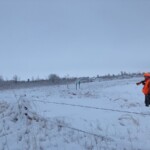 Snow covered landscape. Snow covered landscape.