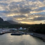 Interesting sunset. Too bad the view includes the harbor infrastructure. Nawiliwili at sunset