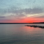 Sunset off the dock. Sunset