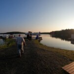 Getting ready to fly into the lodge. Heading out to plane.