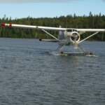 Plane taxiing to the dock Plane